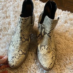 Snake skin booties!